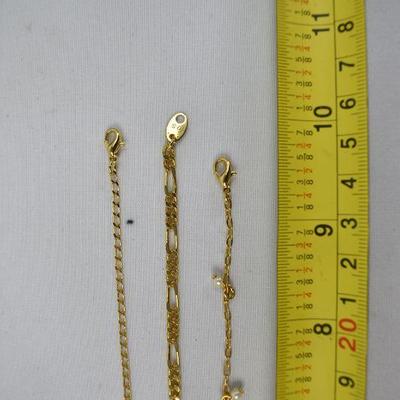 Avon 3 Gold Tone Bracelets, 10