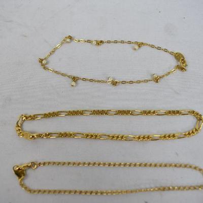 Avon 3 Gold Tone Bracelets, 10