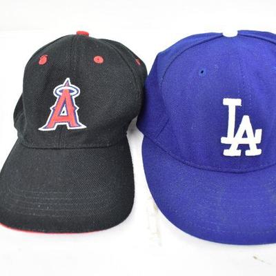 2 Baseball Hats Dodgers & Angels