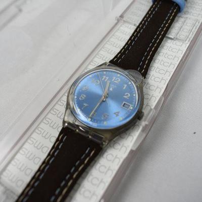 Blue Swatch Watch - New