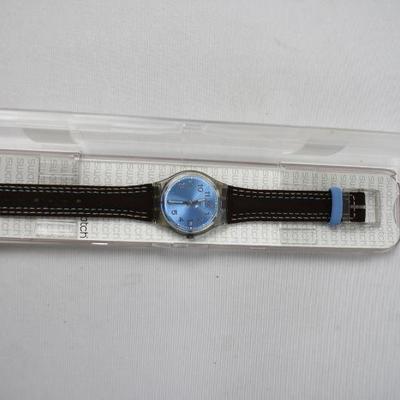 Blue Swatch Watch - New