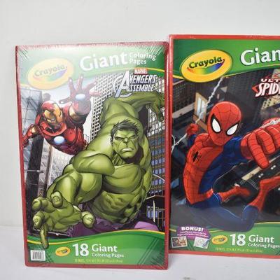 Crayola Giant Marvel Coloring Pages, 2 - New