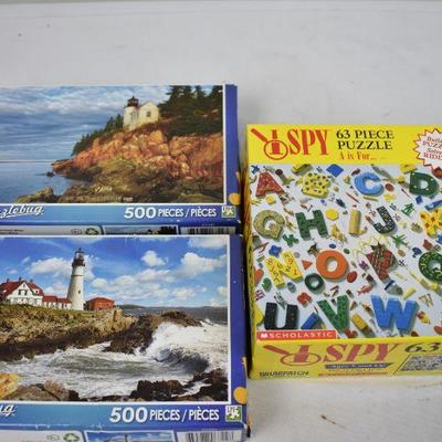 ISpy Puzzle & Two Light House Puzzles