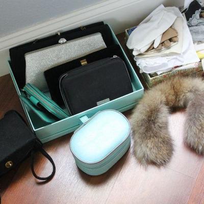 Lot 51 Evening Purses, Gloves and Fur
