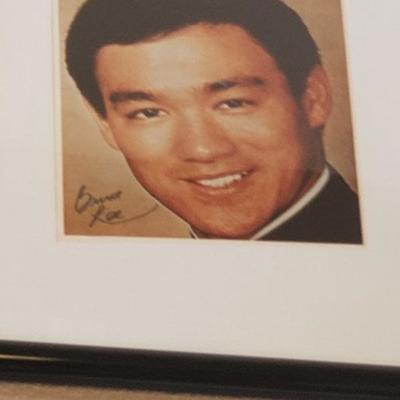 Bruce Lee signed 8 by 10 $150