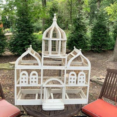 Beautiful Vintage Wooden large & small Bird Cages from North Carolina 