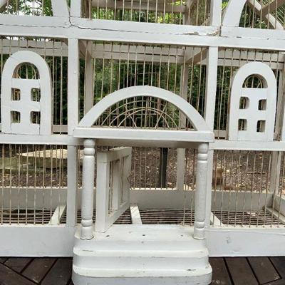 Beautiful Vintage Wooden large & small Bird Cages from North Carolina 