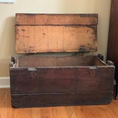 Vintage Wooden Storage Box