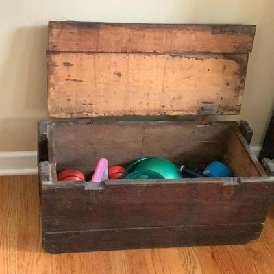 Vintage Wooden Storage Box