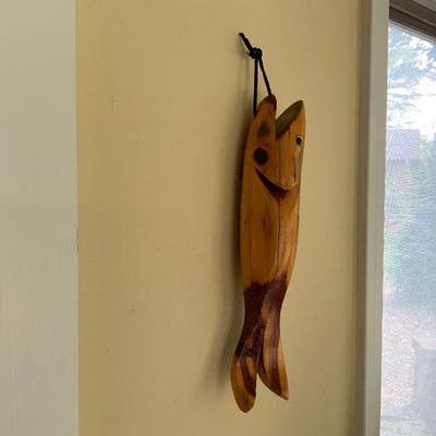Hand Wooden Carved Fish 