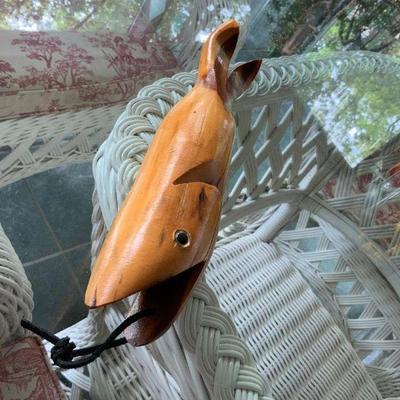 Hand Wooden Carved Fish 