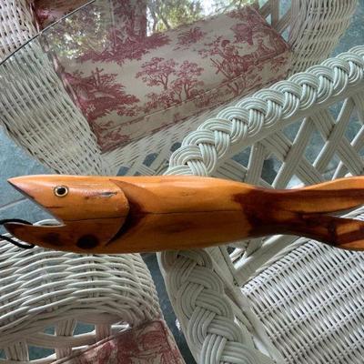 Hand Wooden Carved Fish 