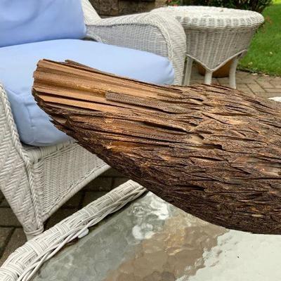 Vintage Hand Made Wood & Bristle Duck Decoration 