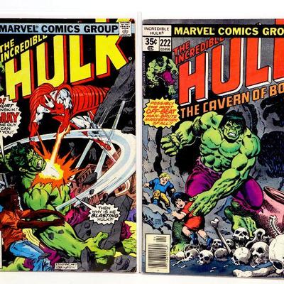 HULK #221 #222 #264 Bronze Age Comic Books Lot Marvel Comics 1978-81