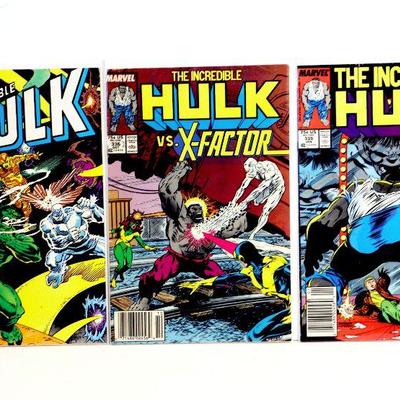 HULK #305 #336 #339 Copper Age Comic Books Lot Marvel Comics 1985-87