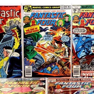 FANTASTIC FOUR #195 196 198 199 278 Bronze Age Comic Books Lot Marvel Comics 1978/85