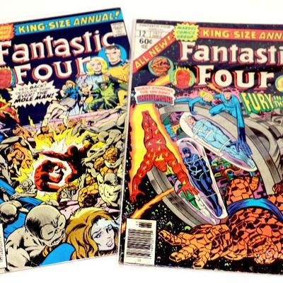 FANTASTIC FOUR Annual #12 #13 Bronze Age Comic Books Lot Marvel Comics 1977/78