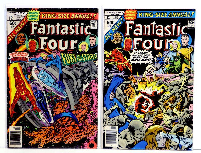 FANTASTIC FOUR Annual #12 #13 Bronze Age Comic Books Lot Marvel Comics  1977/78 | EstateSales.org