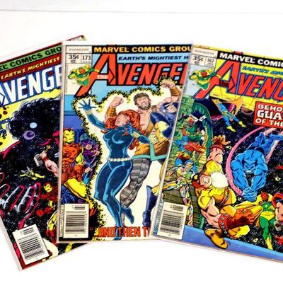 AVENGERS #167 #173 #175 Bronze Age Comic Books Set Marvel Comics 1978
