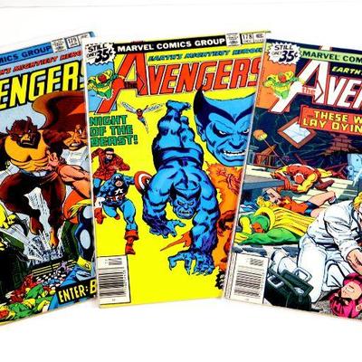 AVENGERS #177 #178 #179 Bronze Age Comic Books Set Marvel Comics 1978/79