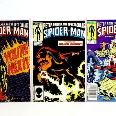 Peter Parker Spectacular SPIDER-MAN #97 #102 #103 Marvel Comics 1984/85