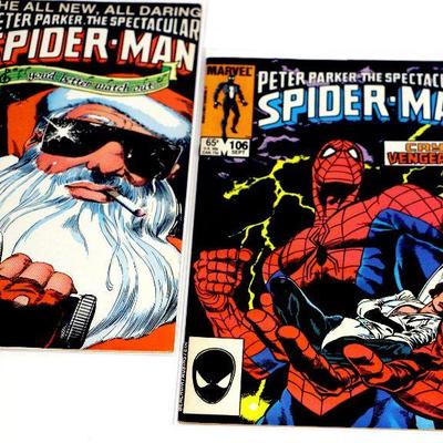 Peter Parker Spectacular SPIDER-MAN #106 #112 #116 Marvel Comics 1985/86
