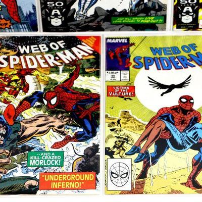 WEB OF SPIDER-MAN #45 #77 #78 #79 #83 Marvel Comics 1988-91