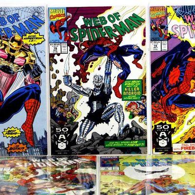 WEB OF SPIDER-MAN #45 #77 #78 #79 #83 Marvel Comics 1988-91