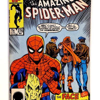 AMAZING SPIDER-MAN #276 Copper Age Marvel Comics 1986 Hobgoblin Unmasked