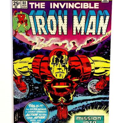 IRON MAN #80 Bronze Age Key Issue Comic Book Marvel Comics 1975 Jack Kirby Cover