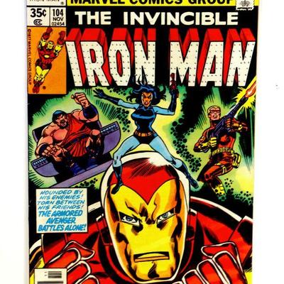 IRON MAN #104 Bronze Age Comic Book Marvel Comics 1977