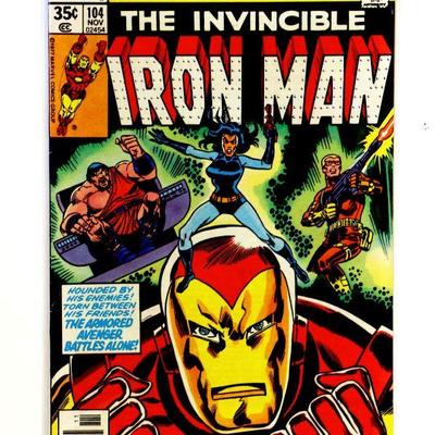 IRON MAN #104 Bronze Age Comic Book Marvel Comics 1977