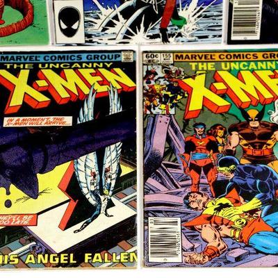 X-MEN #155 #169 #176 #185 #187 Bronze Age Comic Books Set Marvel Comics 1982-84