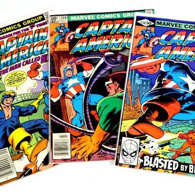 CAPTAIN AMERICA #258 #259 #261 Bronze Age Comic Book Set Marvel Comics 1981