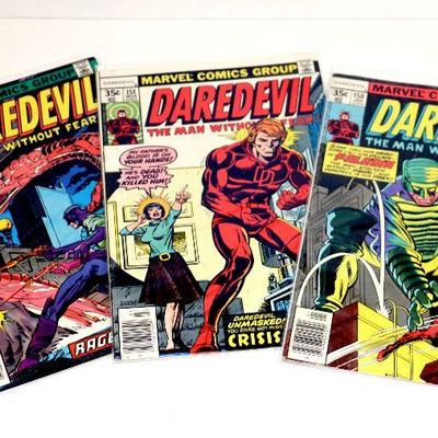 DAREDEVIL #150 #151 #152 Bronze Age Comic Books Set Marvel Comics 1978