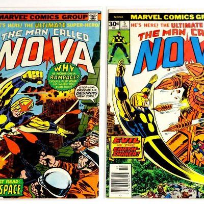 NOVA #5 #7 #8 #9 #10 #11 Bronze Age Comic Books Set Marvel Comics 1977