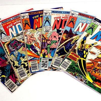 NOVA #5 #7 #8 #9 #10 #11 Bronze Age Comic Books Set Marvel Comics 1977