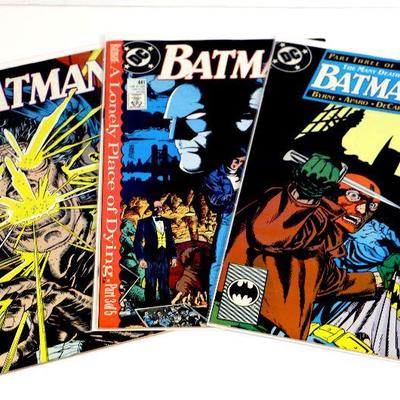 BATMAN #435 #441 #443 Comic Books Set DC Comics 1989-90