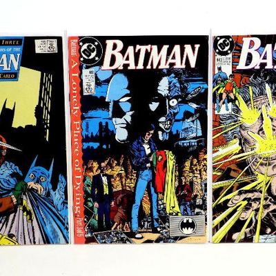 BATMAN #435 #441 #443 Comic Books Set DC Comics 1989-90