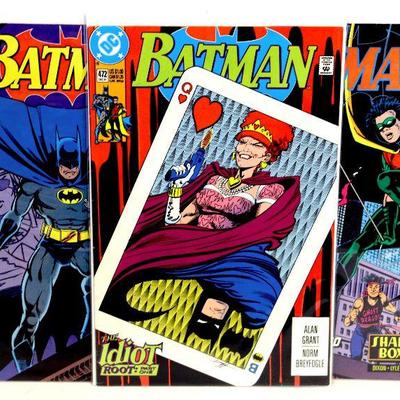BATMAN #467 #468 #472 Comic Books Set DC Comics 1991