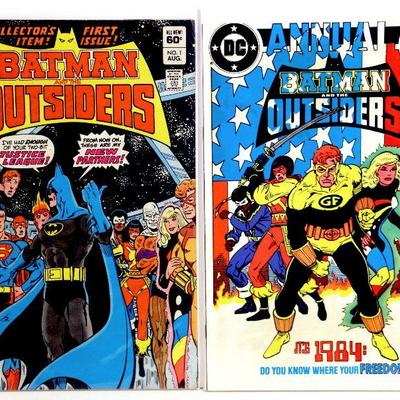 BATMAN and the OUTSIDERS #1 Anuual #1 DC Comics 1983-84