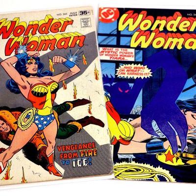 WONDER WOMAN #245 #246 Bronze Age Comic Books Set DC Comics 1978