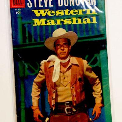 c. 1956 FOUR COLOR #675 Steve Donovan WESTERN MARSHAL Golden Age DELL Comics