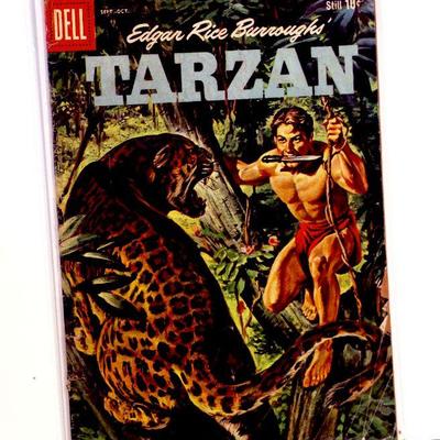 TARZAN Vol. 1 #113 #114 Edgar Rice Burroughs DELL Silver Age Comics Set 1959