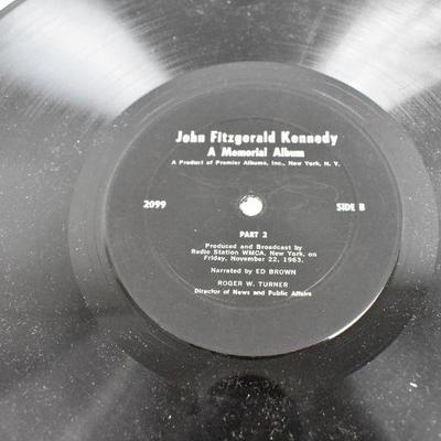 JFK A Memorial Album LP Record, Rated VG But Could Use a Cleaning