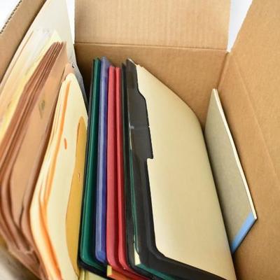 Office Supplies Lot 1: Folders, Binders, Yellow Notepads, Mini Manila Envelopes