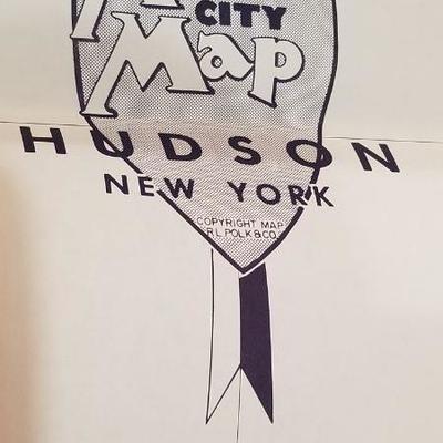 Vintage Hudson NY Arrow Map