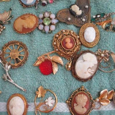 Lot 131 - Various Cameo Brooches 