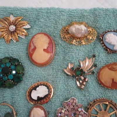 Lot 131 - Various Cameo Brooches 