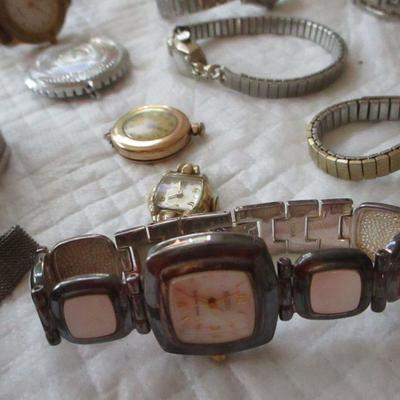 Lot 145 - Variety Of Watches - Elign - Bulova - Fossil - Seiko - Timex 